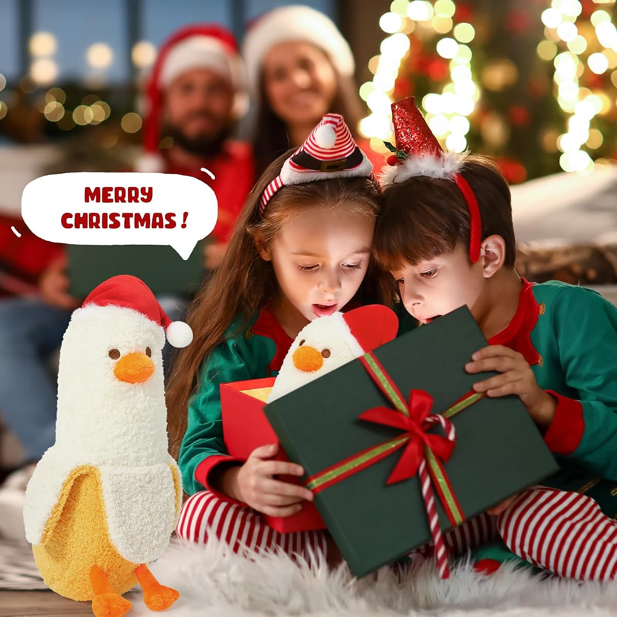 Banana Duck Plush Pillow Christmas Toys — 12" — view 3