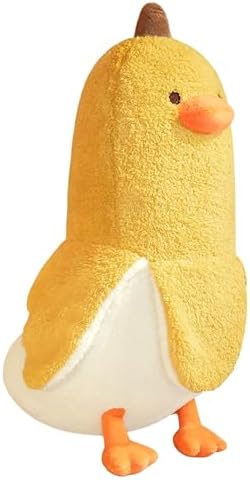 Banana Duck Hugging Plush Pillow Duck — Yellow 19.7"
