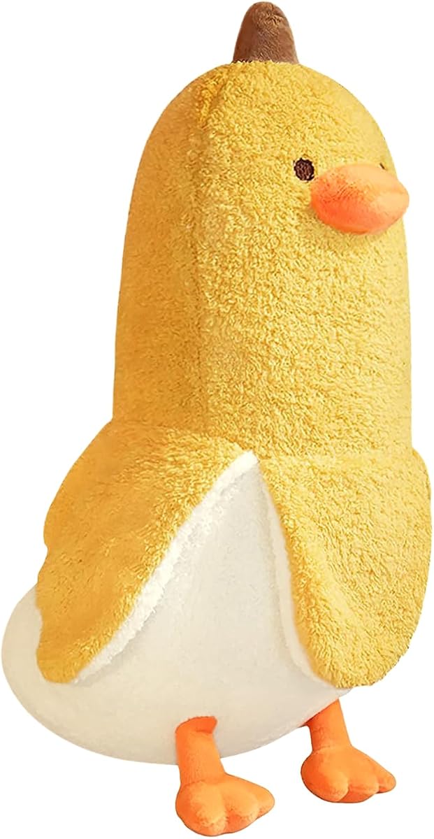 Banana Duck Hugging Plush Pillow Duck — Yellow 27.5" — view 2