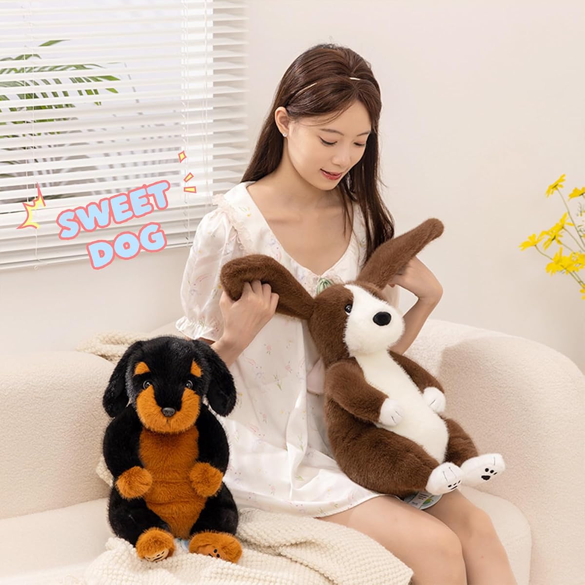 Basset Hound Dog Puppy Plush — 14" — view 4