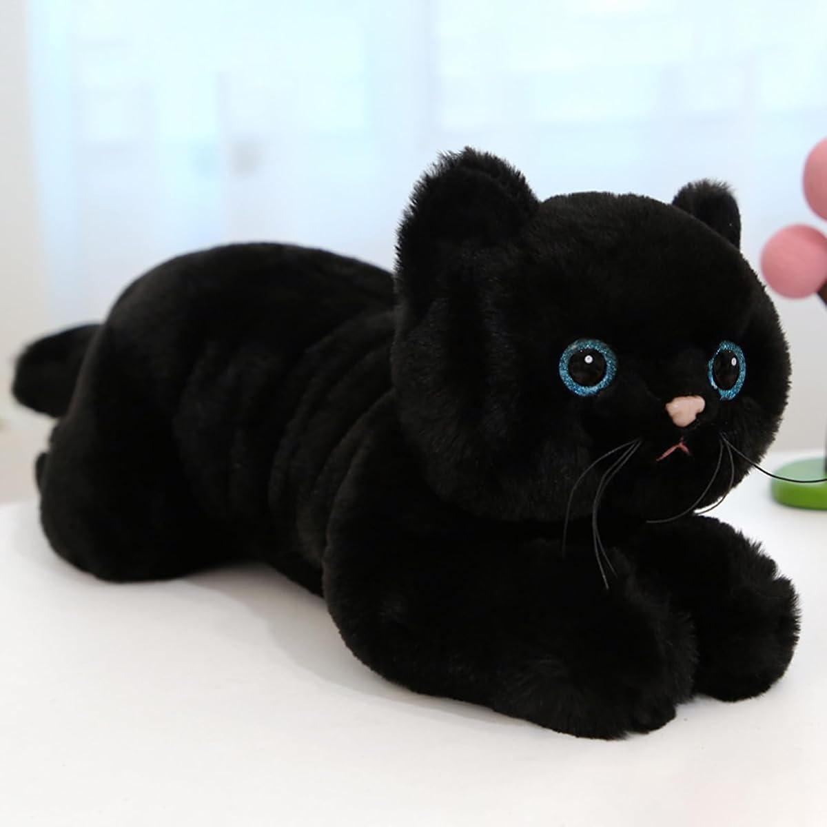 Black Cat Plush Kitten Pillow — 17.7" — view 5