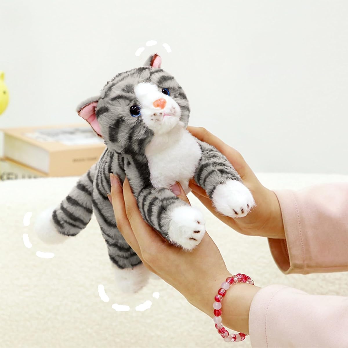 Striped Cat Realistic Kitten — 9.8" — view 3