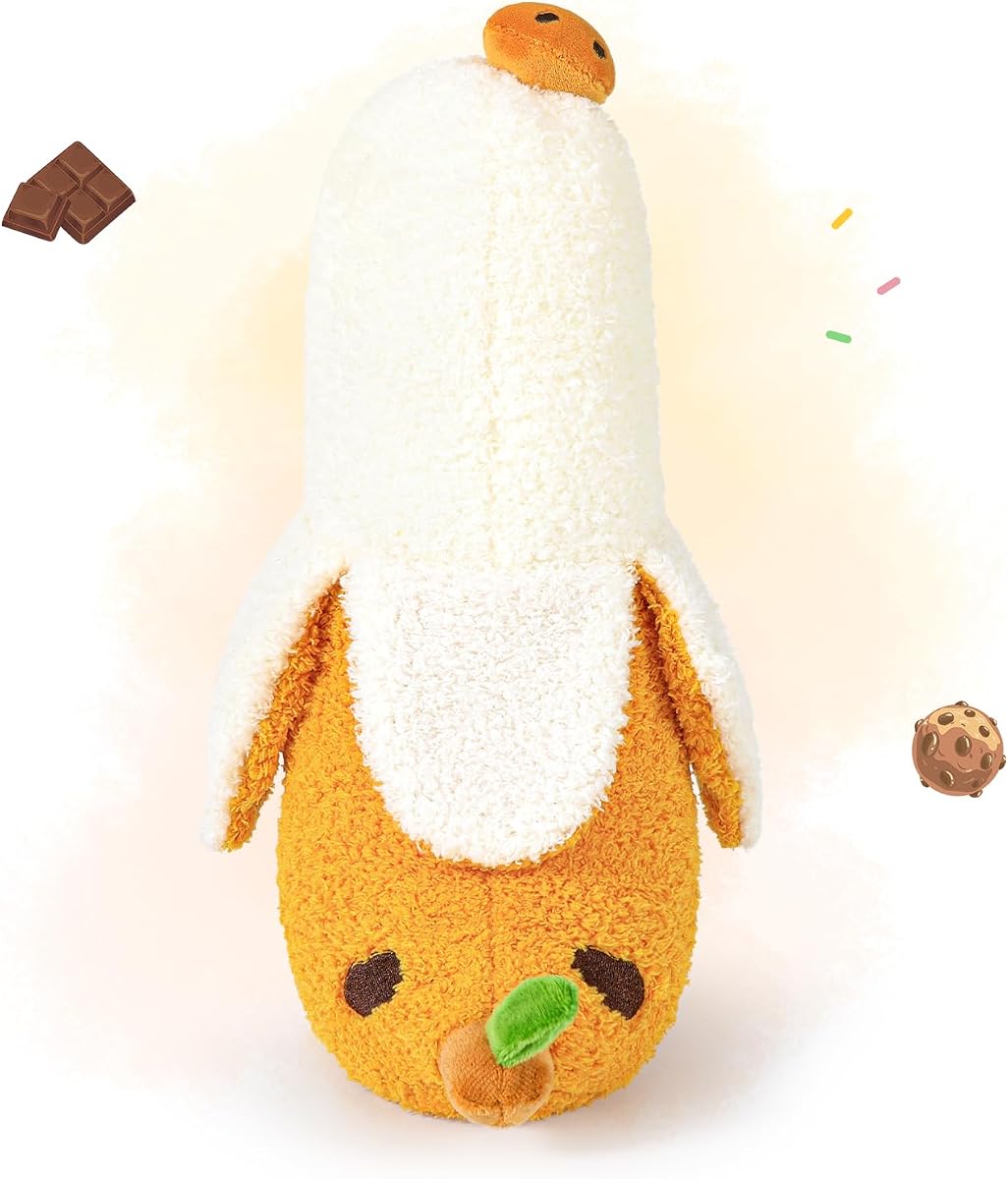 Cookies Banana Duck Plush Pillow with Chocolate Chip Body Dessert — 12" — view 5
