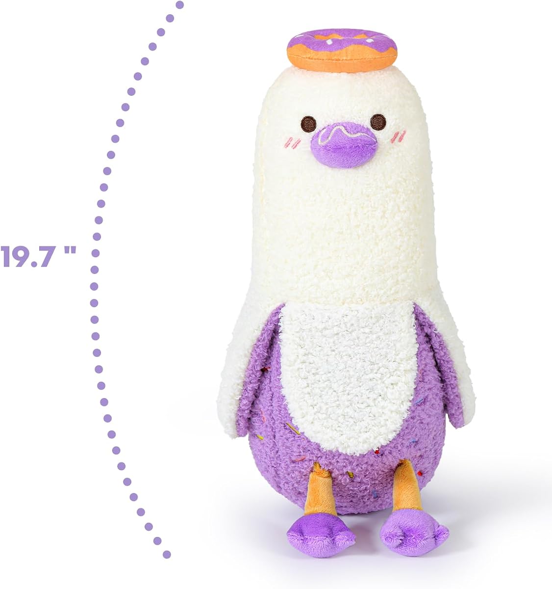 Donut Banana Duck Plush Pillow with Candy Body Dessert — 19.7" — view 3