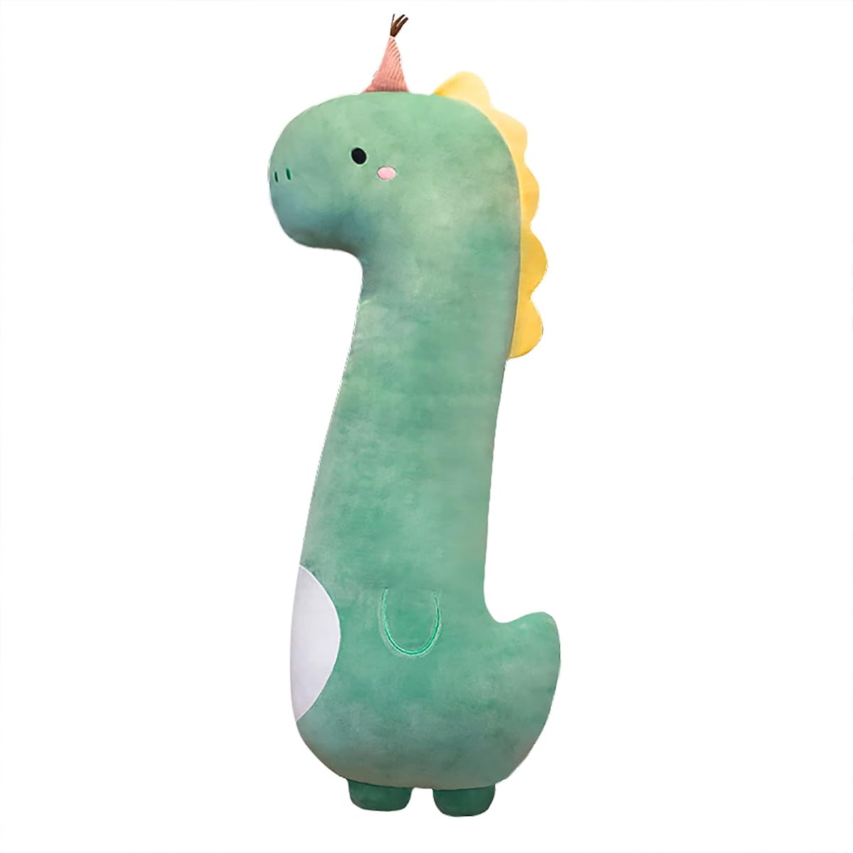 Green Long Dinosaur Plush Pillow Dinosaur — 35.4" — view 2