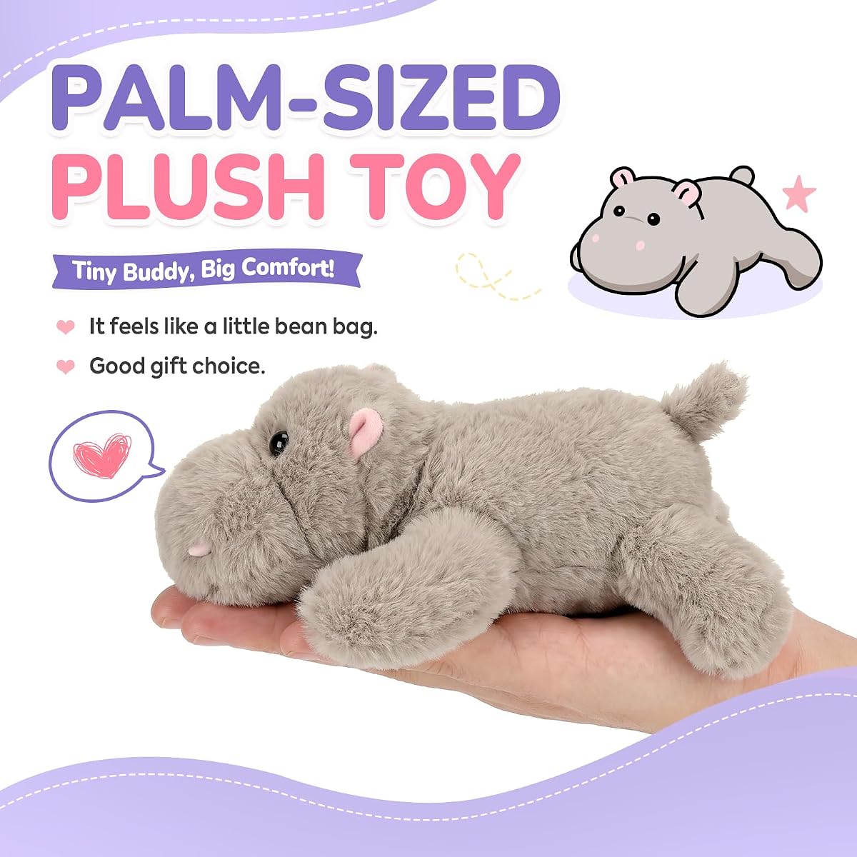 Hippo Hippopotamus Plush — view 4