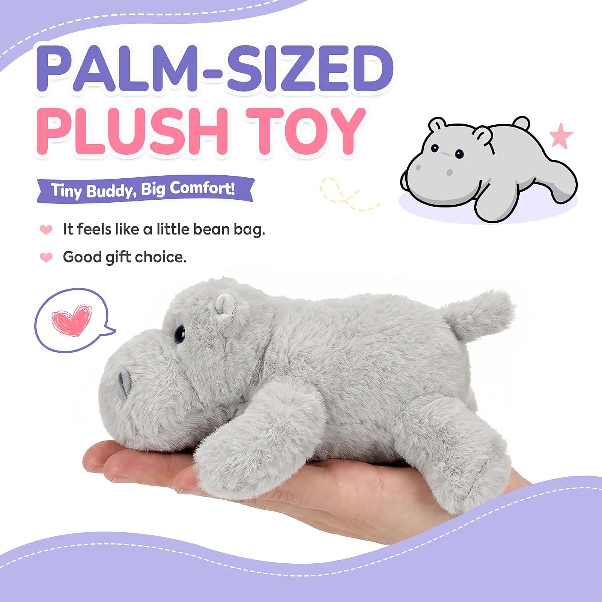 Hippo Hippopotamus Plush — view 4