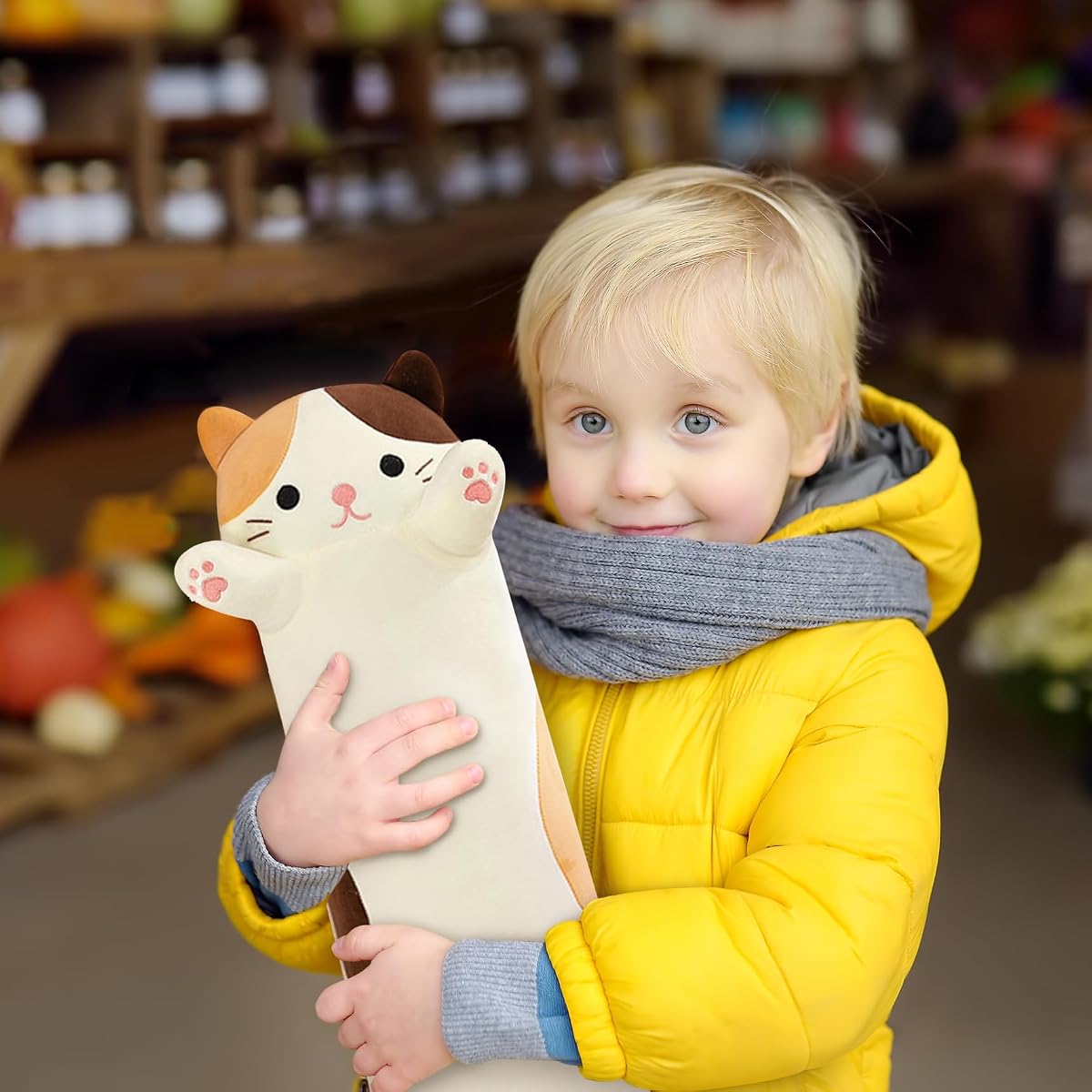 Long Cat Plush Pillow Kitten — 27.5" — view 5