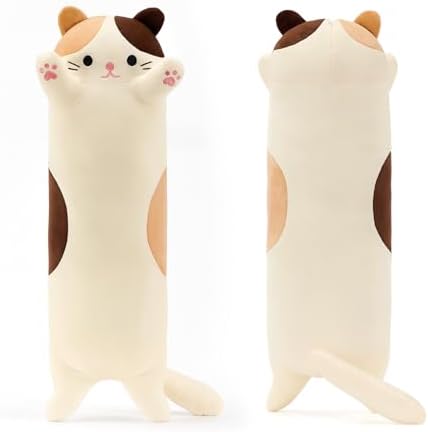 Long Cat Plush Pillow Kitten — 43.3"