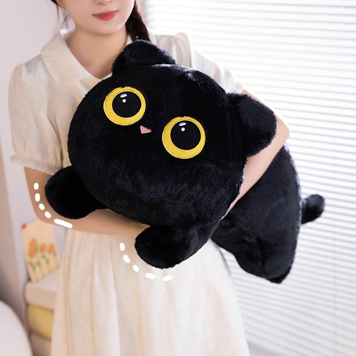 Long Cat Plush Pillow Kitten — 35.4" — view 4