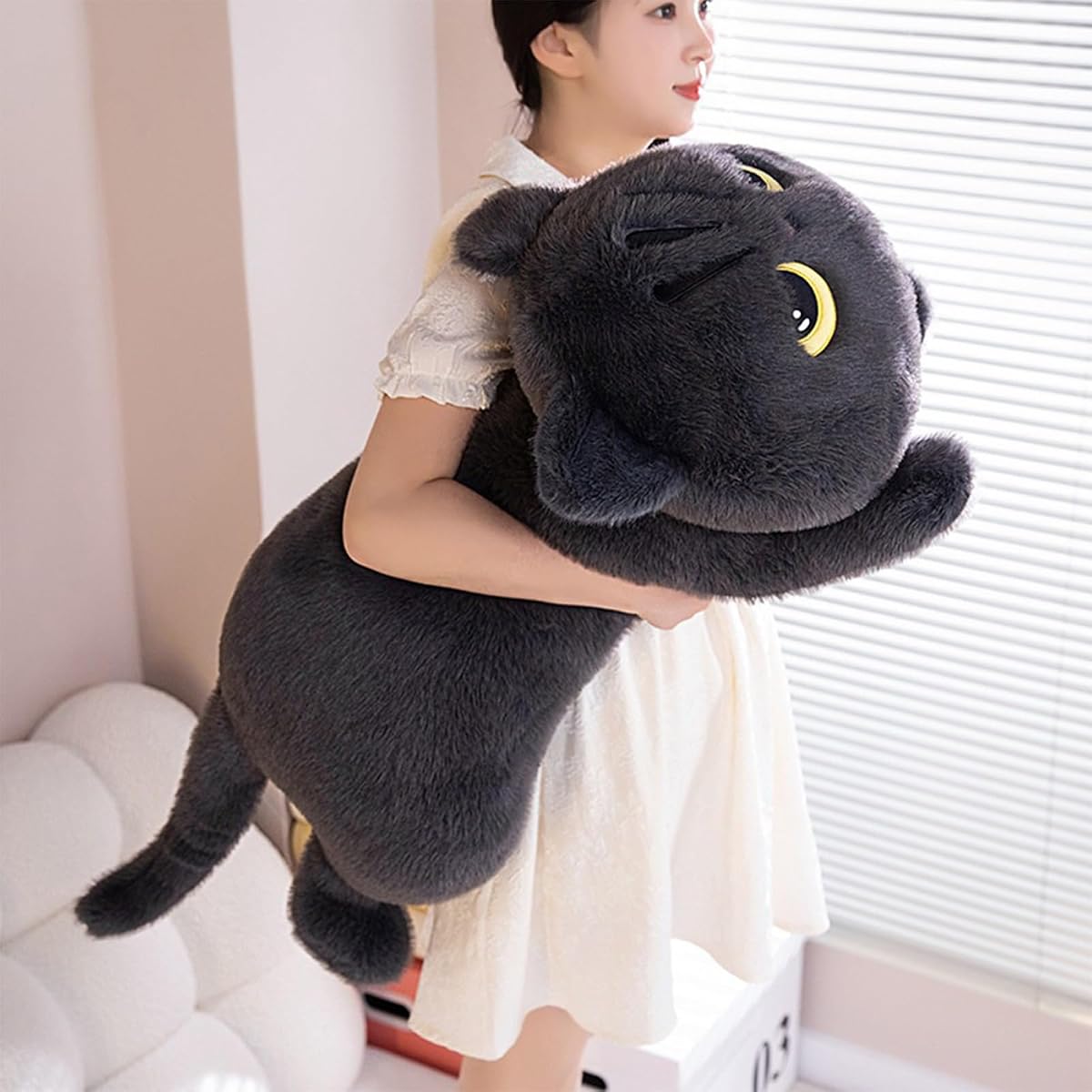 Long Cat Plush Pillow Kitten — 35.4" — view 4