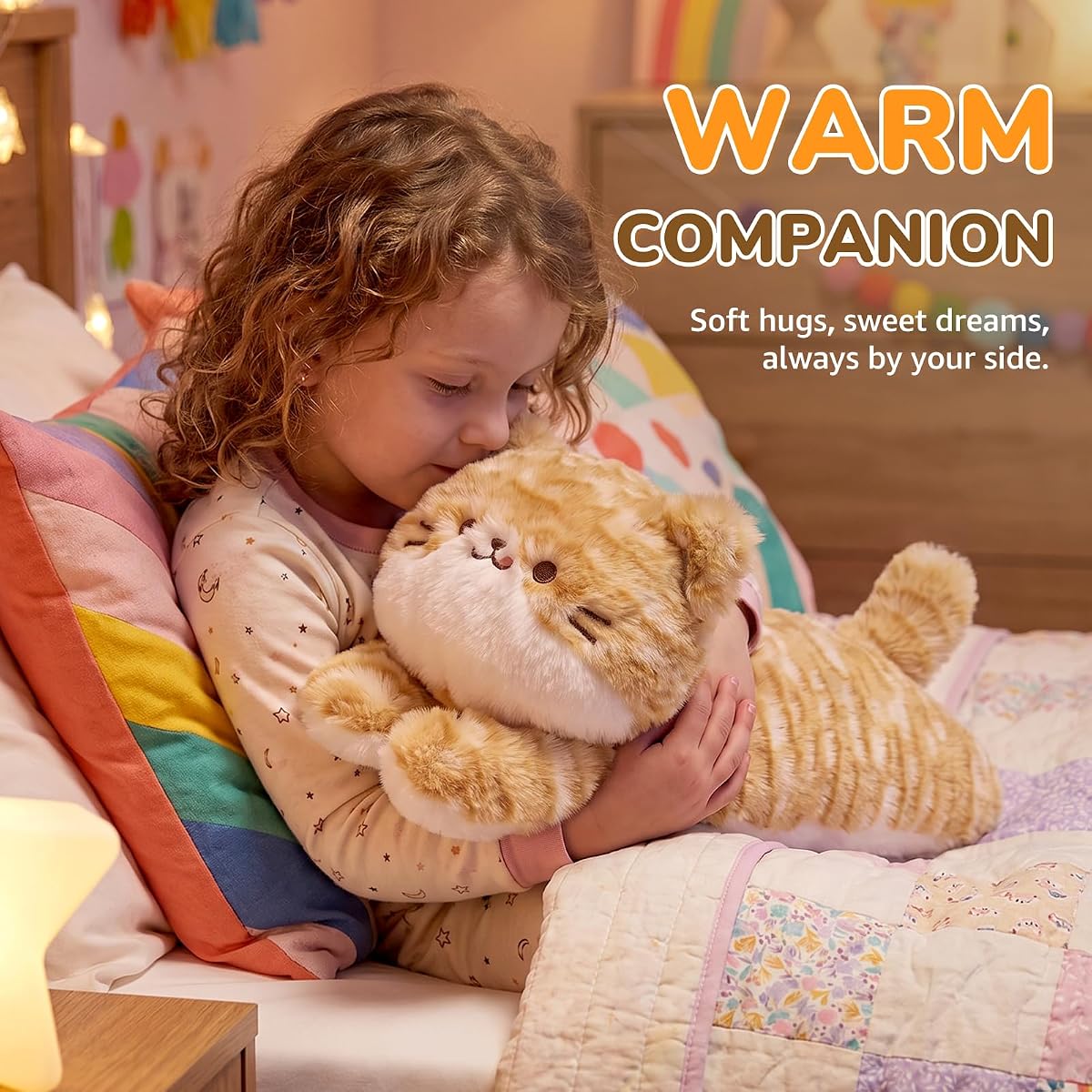 Long Cat Plush Pillow Kitten Toys — 17.7" — view 4