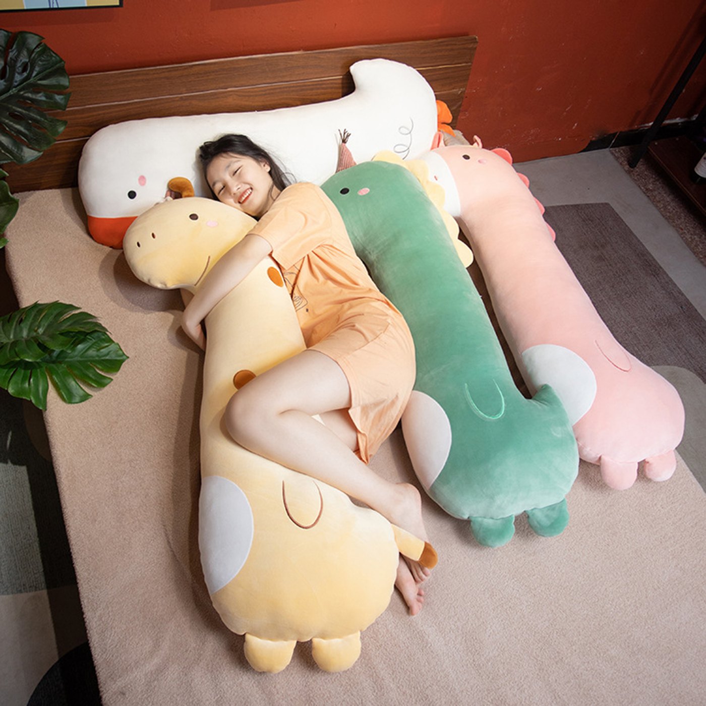Long Plush Pillows
