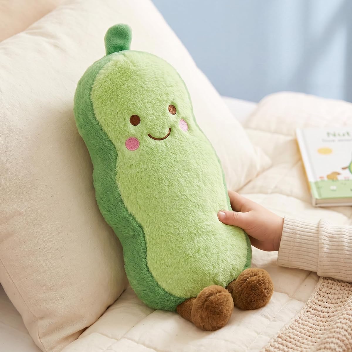 Pea Pod Plush Pillow Plant Toys — 14" — view 4