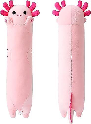 Pink Axolotl Plush Pillow Axolotl — 34"