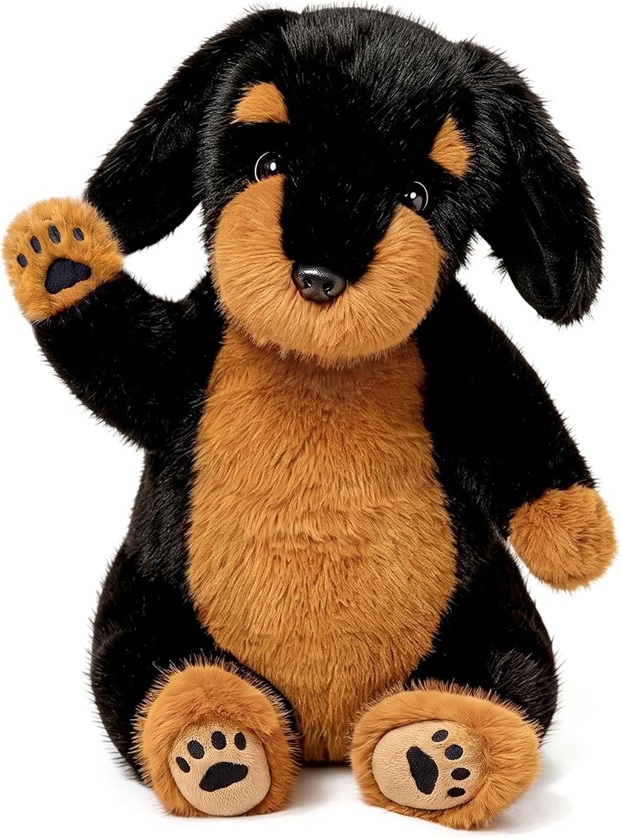 Rottweiler Dog Puppy Plush — 14" — view 2